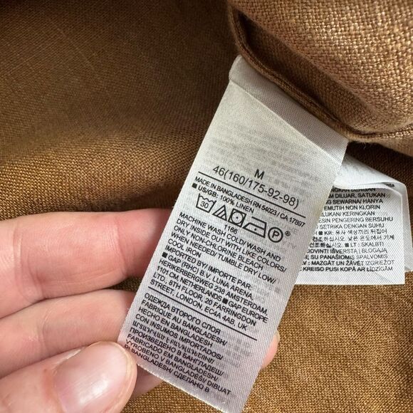 Banana Republic Cruz Linen Utility Top Size Medium 100% Linen - Picture 8 of 12